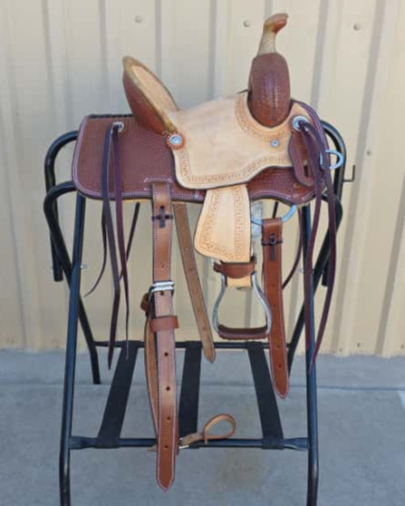 #2113 10" Corriente Youth Kids Barrel Saddle