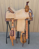 #2206 15" Corriente Team Roping Saddle