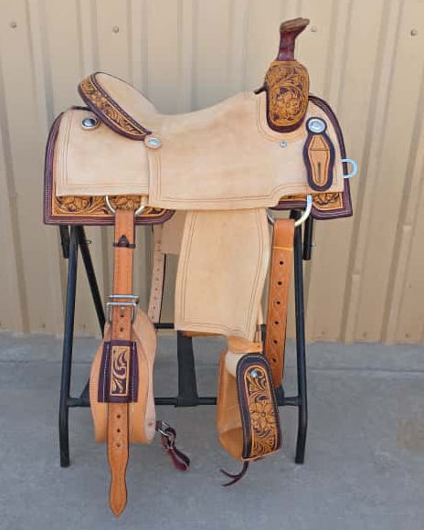 #2207 15.5" Corriente Team Roping Saddle