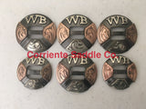 CBCONCH 135 Custom Slotted Conchos - Corriente Saddle