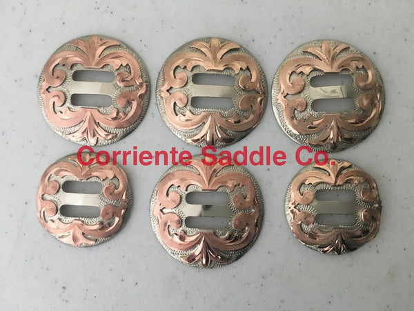 Lanière d'éperon en cuir avec boucle argentée Lanière d'éperon en cuir avec boucle argentée