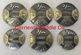 CBCONCH 144 Initials on Slotted Conchos - Corriente Saddle