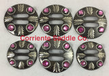CBCONCH 146D Pink Stone Conchos
