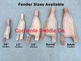 CSFEND 106A Adult Barrel Fenders Roughout RWT