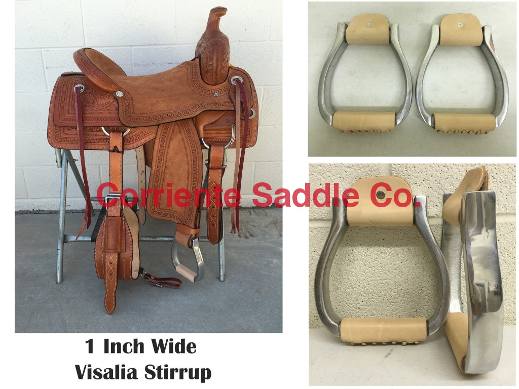 CSSTIRRUP 110 Aluminum Visalia Stirrups - Corriente Saddle
