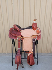#1000 15" Corriente Calf Roping Saddle