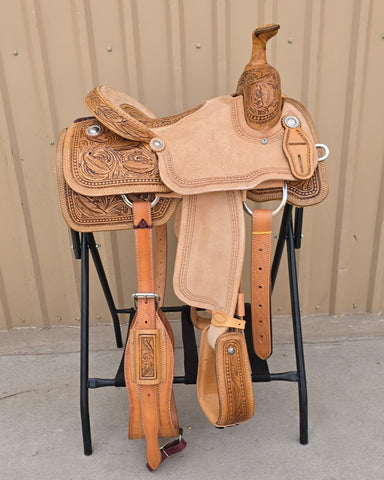 #1927 16" Corriente Team Roping Saddle