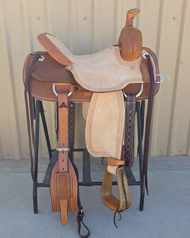 #1413 15.5" Corriente Association Ranch Saddle