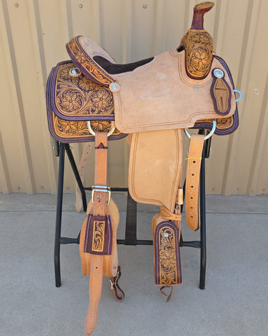 #1551 15" Corriente Team Roping Saddle