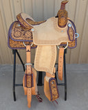 #1874 15" Corriente Team Roping Saddle