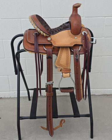 #2084 10" Corriente Youth Kids Roping Saddle