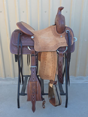 #2375 14.5" Corriente Ranch Cutting Saddle