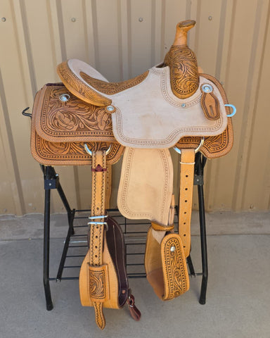#2902 14" Corriente Team Roping Saddle