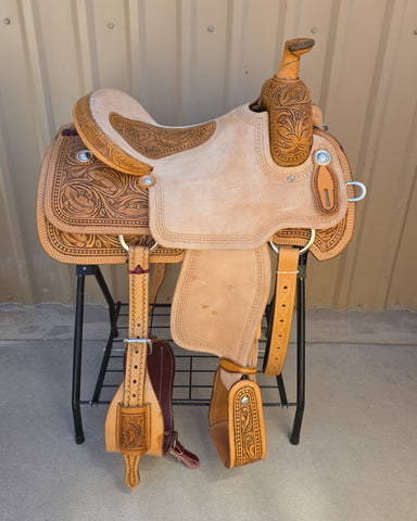 #2906 16" Corriente Team Roping Saddle