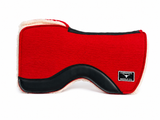 CSBLANKET 110C Corriente 28” Split Front Barrel Pad With Fleece Lining (RED)