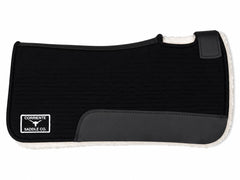 CSBLANKET 115 Corriente Fleece Lined Felt Pony Pad (Black)