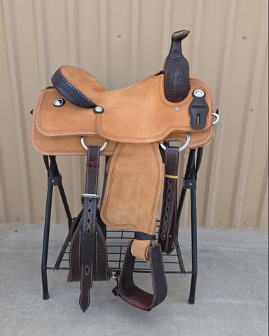 #3043 15" Corriente Team Roping Saddle