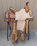 #3208 15.5" Corriente Team Roping Saddle