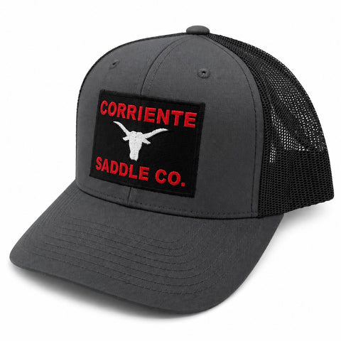 Charcoal Grey Cap with Black Patch