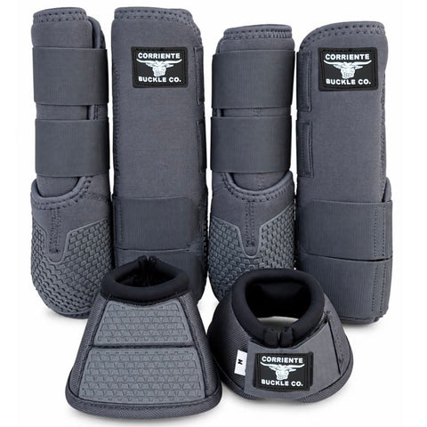 Corriente Splint & Bell Boot Set (GREY)