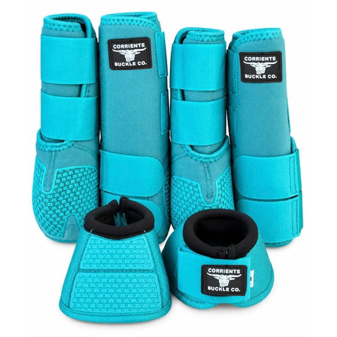 Corriente Splint & Bell Boot Set (TURQUOISE)