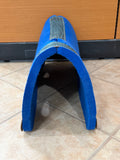 BARGAIN SADDLE PAD #08 Blue Felt with Imitation Crocodile