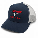 Navy Blue Cap with White Mesh Back