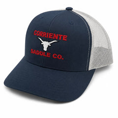 Navy Blue Cap with White Mesh Back