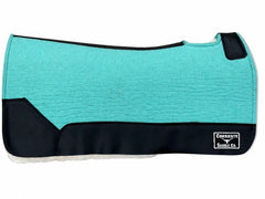 BARGAIN SADDLE PAD #07 Turquoise with Fleece