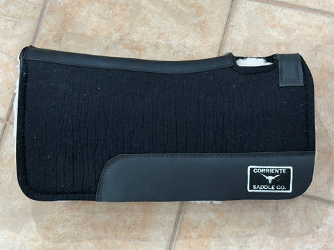 BARGAIN SADDLE PAD #09 Black Pony Pad with Fleece