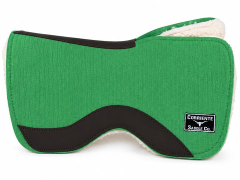 CSBLANKET 110F Corriente 28” Split Front Barrel Pad With Fleece Lining (GREEN)
