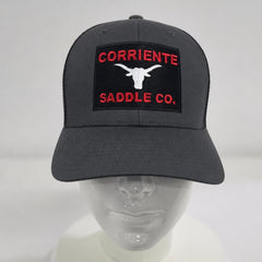 Charcoal Grey Cap with Black Patch