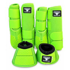 Corriente Splint & Bell Boot Set (LIME GREEN)