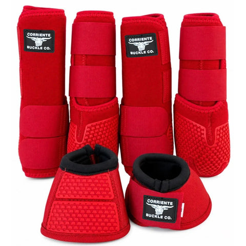 Corriente Splint & Bell Boot Set (RED)
