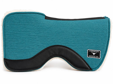 CSBLANKET 110G Corriente 28” Split Front Barrel Pad With Fleece Lining (TURQUOISE)
