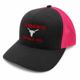 Charcoal Grey Cap with Pink Mesh Back