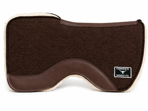CSBLANKET 110J Corriente 28” Split Front Barrel Pad With Fleece Lining (BROWN)
