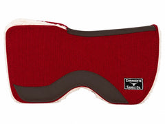 CSBLANKET 110C Corriente 28” Split Front Barrel Pad With Fleece Lining (RED)