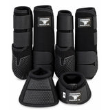 Corriente Splint & Bell Boot Set (BLACK)