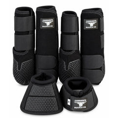 Corriente Splint & Bell Boot Set (BLACK)