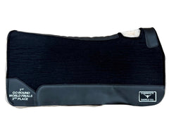 CSBLANKET 105 Corriente Fleece Lined Embroidered Felt Pad (Black)