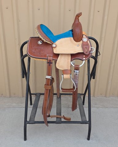 #1485 10" Corriente Youth Kids Barrel Saddle