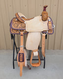 #1492 15.5" Corriente Team Roping Saddle