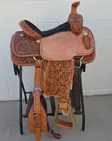 #1533 14" Corriente Team Calf Roping Saddle