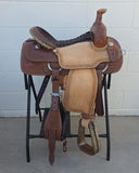 #1599 15" Corriente Team Roping Saddle