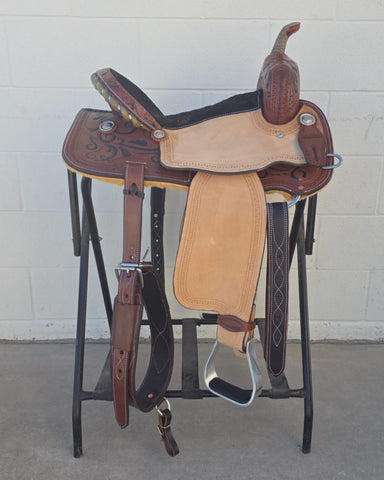 #1574 15" Corriente Barrel Saddle