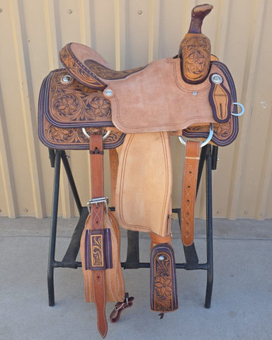 #1603 15" Corriente Team Roping Saddle