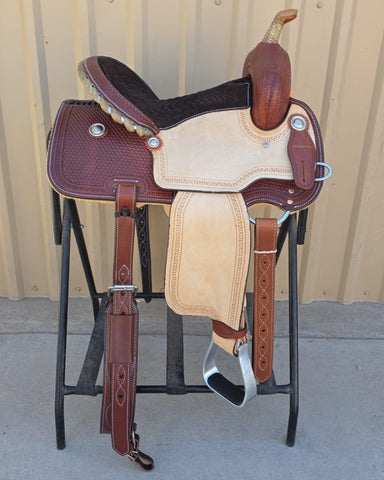#1604 14" Corriente Barrel Saddle