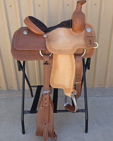 #1637 13" Corriente Youth Kids Roping Saddle