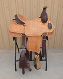 #1710 15.5" Corriente Team Roping Saddle